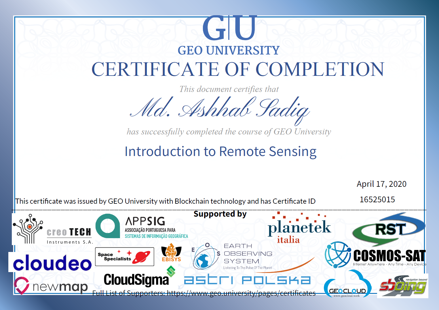 Introduction to Remote Sensing